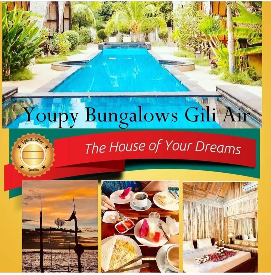 Youpy Bungalows Gili Air Exterior foto